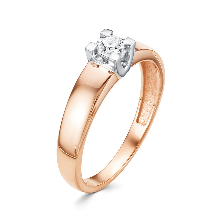 Кольцо, золото, бриллиант, 3351-110